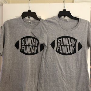 His & Hers Sunday Funday t-shirts